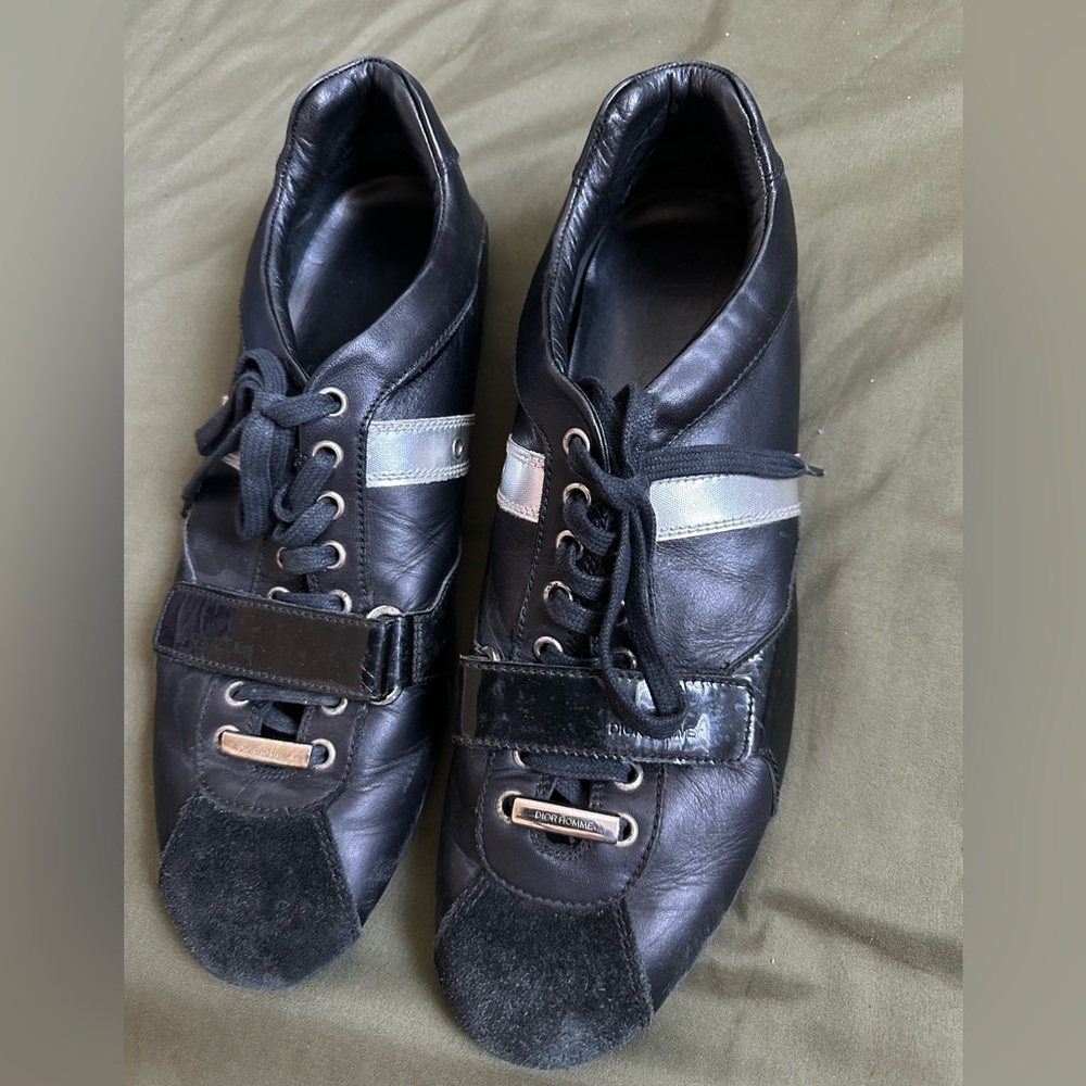 Dior Black and Silver Men's Sneakers
